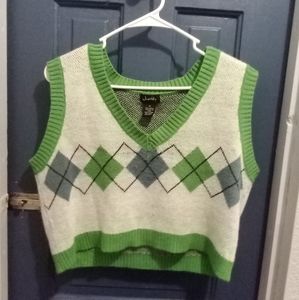 Cropped sweatervest